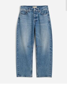 NWT Madewell The Curvy Darted Barrel Leg Jean Size 28P